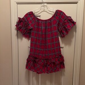 NWOT Hayden Red Plaid Kids Dress